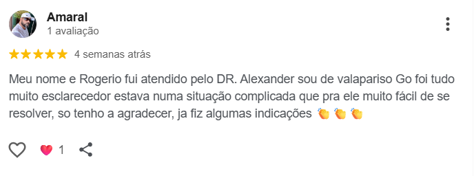 Avaliação Google